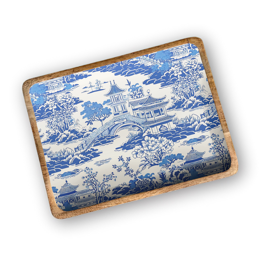 Blue Chino 13'X17" Decorative Tray