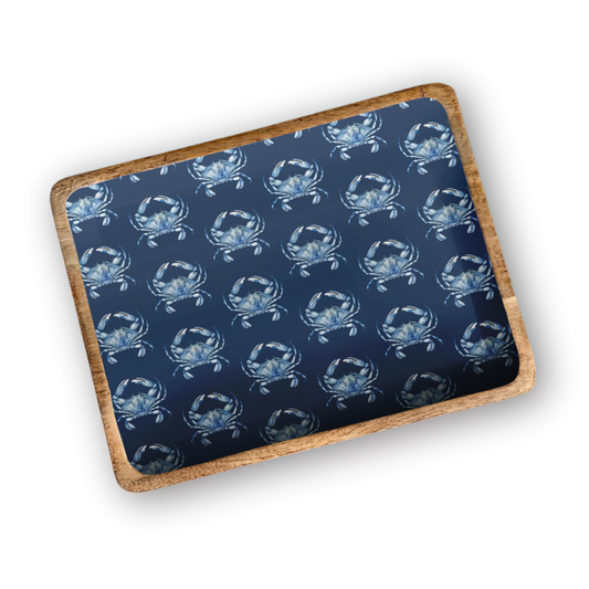 Blue Crab 13'X17" Decorative Tray