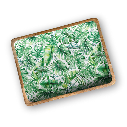 Green Palm 13'X17" Decorative Tray Item
