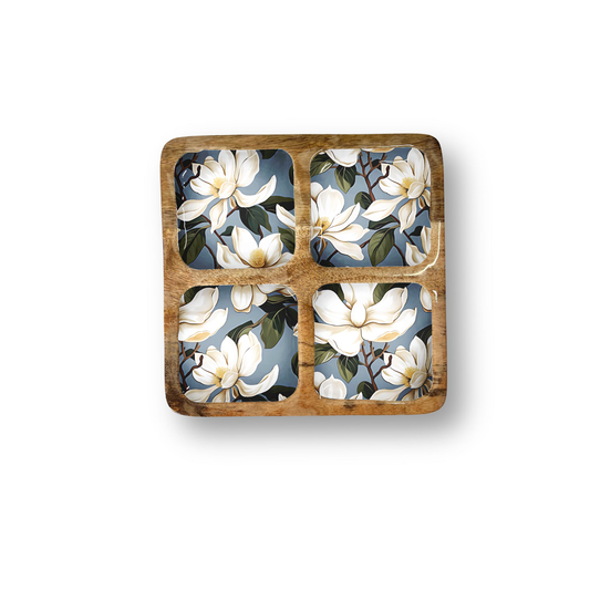 Magnolia Decorative Tray with 4 Compartments