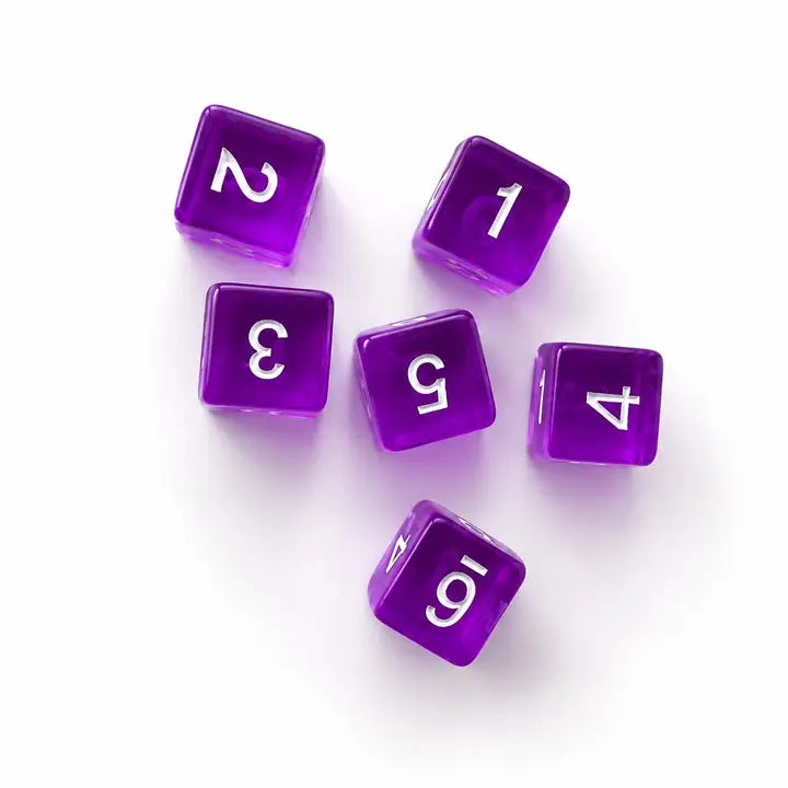 Specialty Mahjong Dice – Bright Translucent Acrylic (Set of 2)