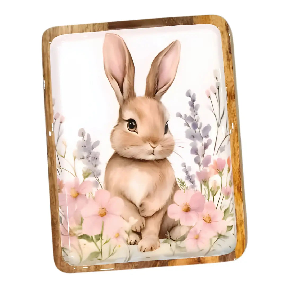 Spring Bunny Tray 13"X10" Tray