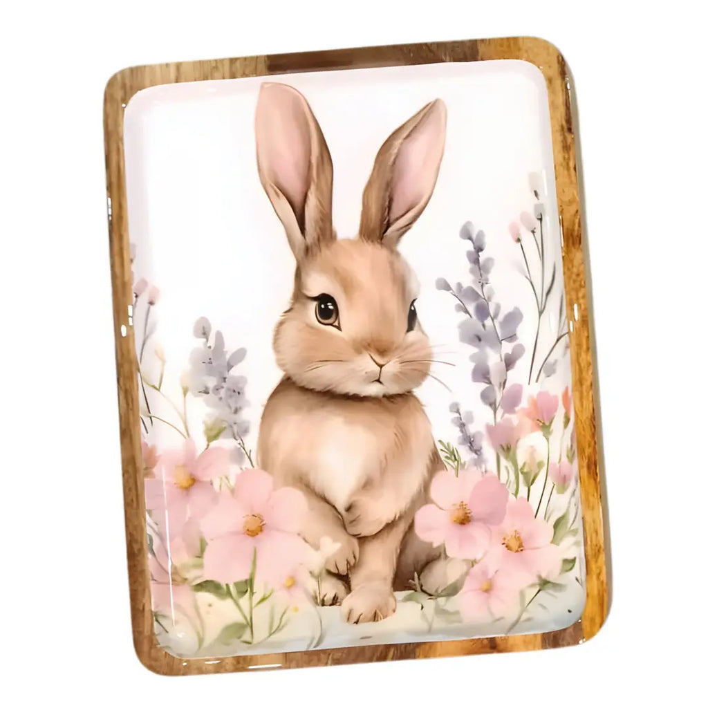 Spring Bunny Tray 13"X10" Tray