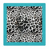 Teal Rivera Leopard 33" Mahjong Mat