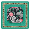 Emerald Leopard in Bloom Premium Padded Mahjong Mat – 33"