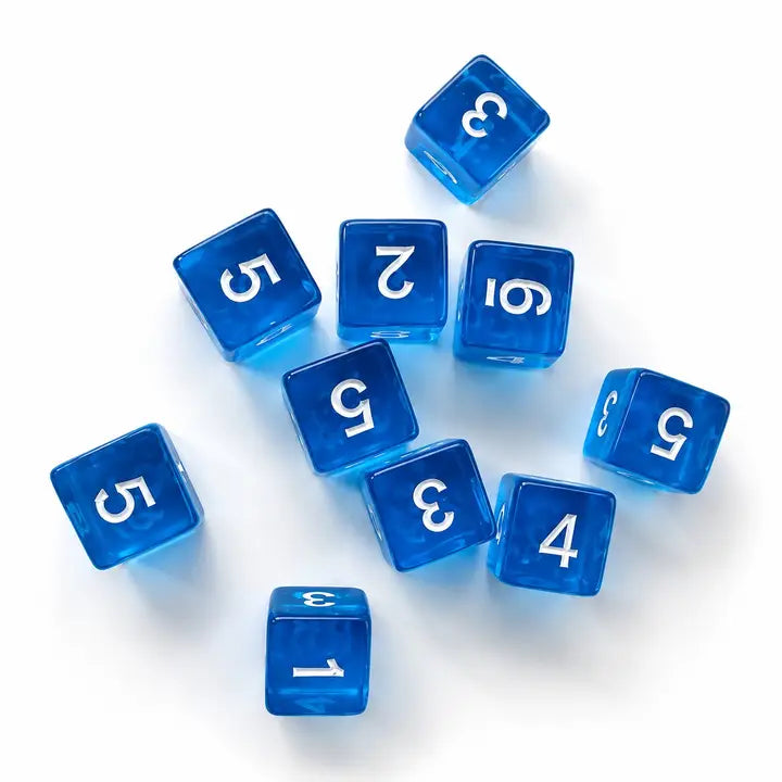 Specialty Mahjong Dice – Bright Translucent Acrylic (Set of 2)