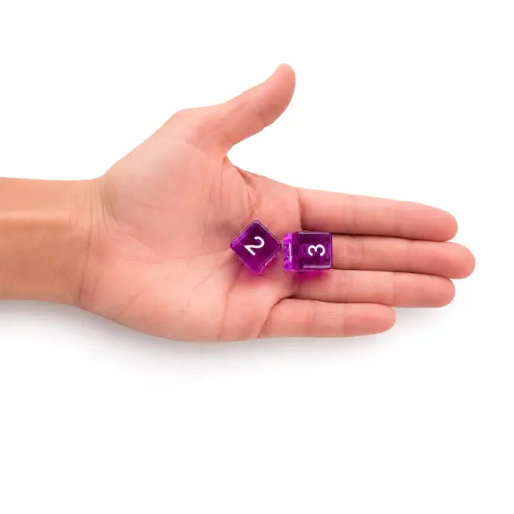 Specialty Mahjong Dice – Bright Translucent Acrylic (Set of 2)