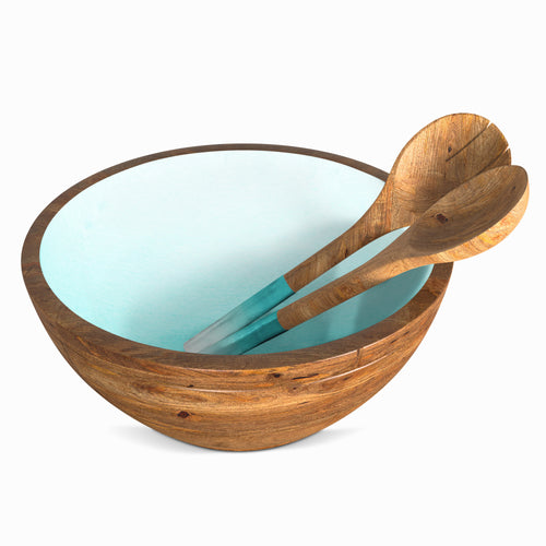 Aqua Ombre 12" Decorative Bowl
