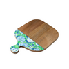 Blue and Green Floral 12"x16" Cutting Board
