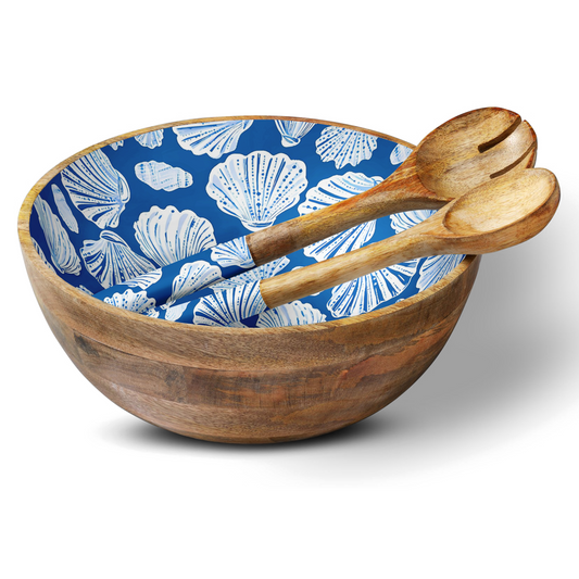 Blue Shell 12" Decorative Bowl