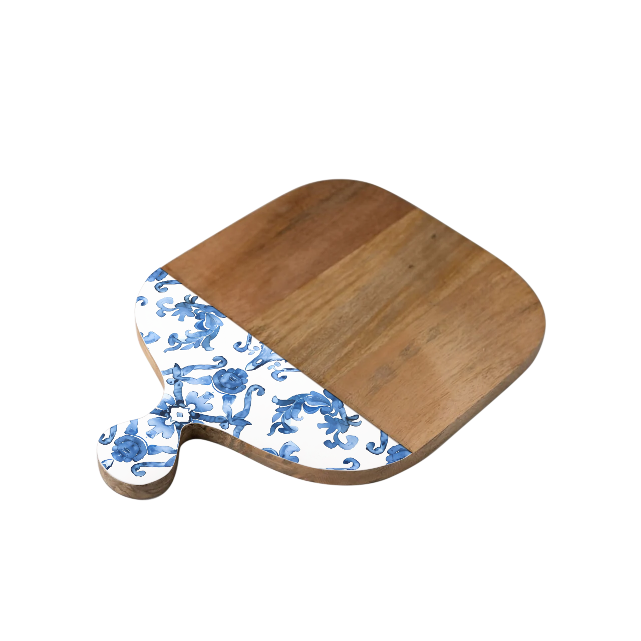 Blue Watercolor 12"x16" Cutting Board