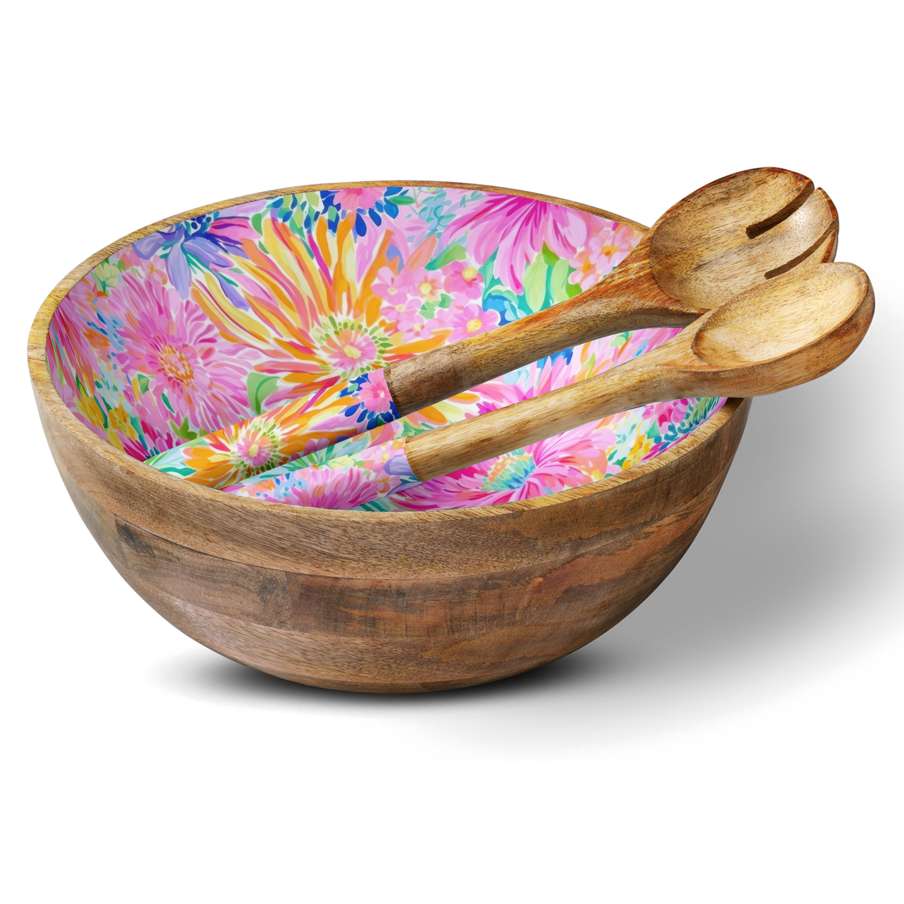 Bright Floral 12" Decorative Bowl