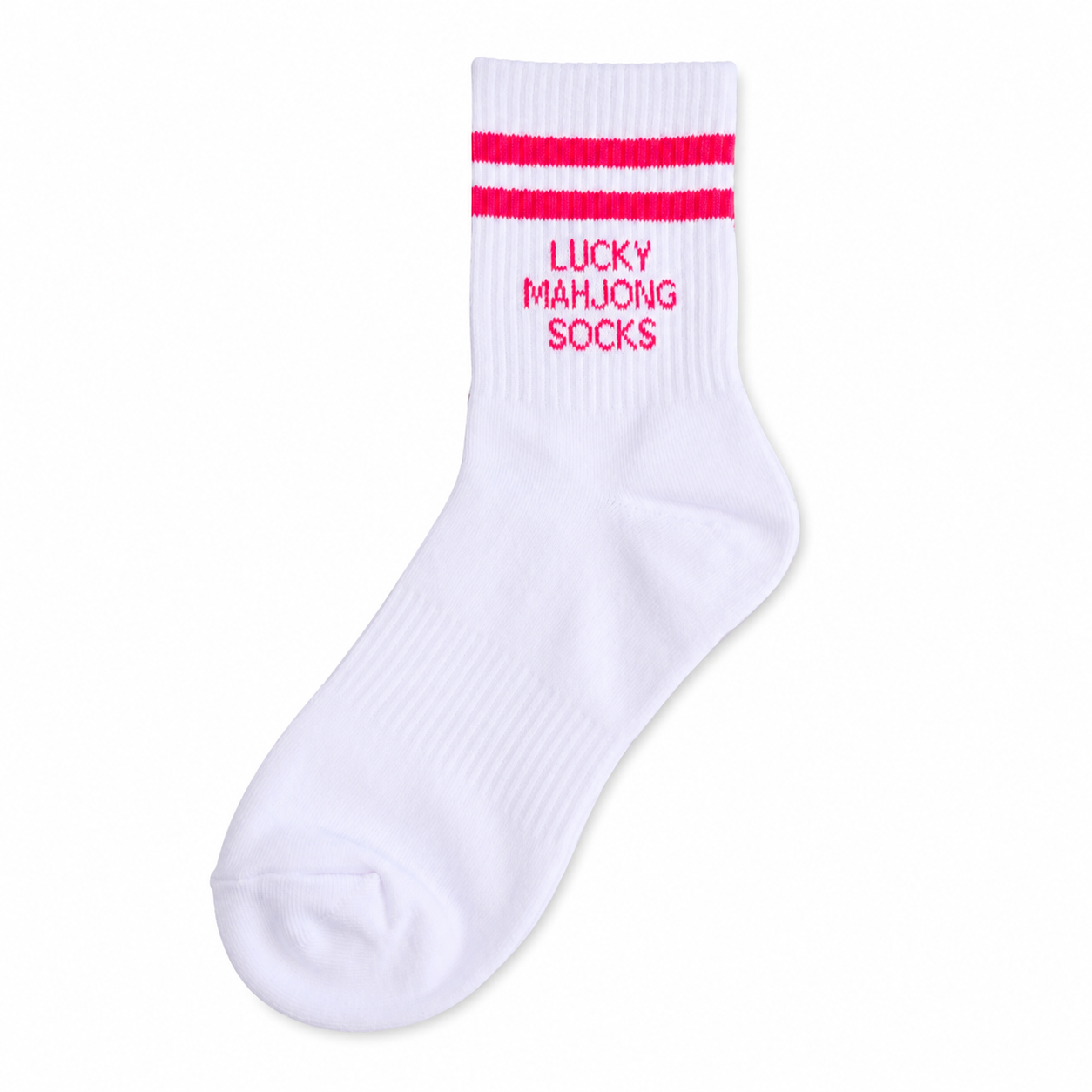 Lucky Mahjong Socks | Premium Cotton Women's Crew Socks | Funny Mahjong Gift | Mahjong Hostess Gift | Mahjong Tournament Prize