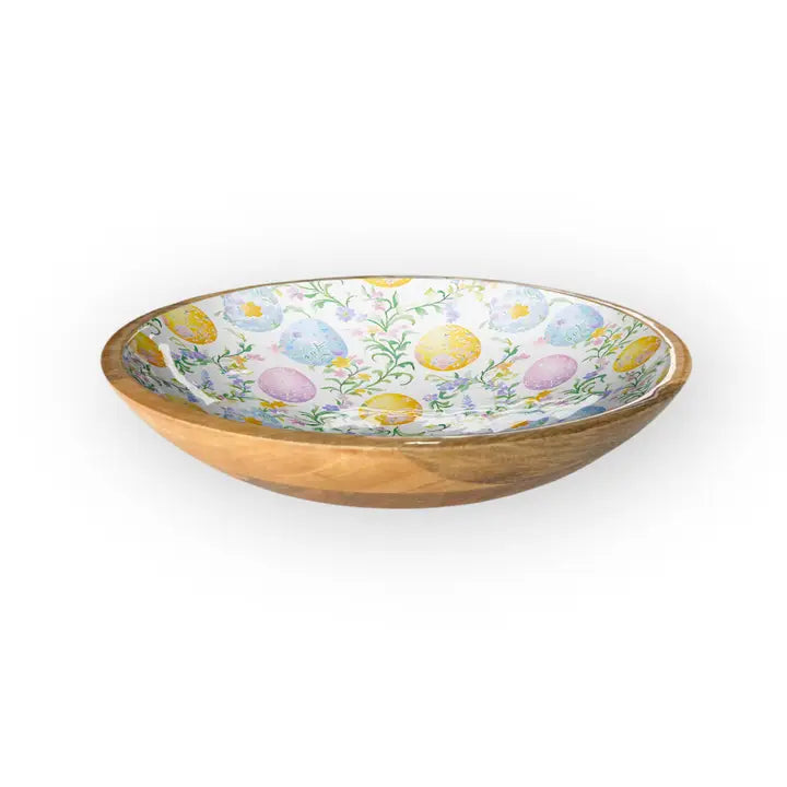 Floral Egg 14" Shallow Bowl