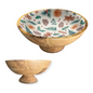 Rustic Ginger 12" Decorative Pedestal Bowl