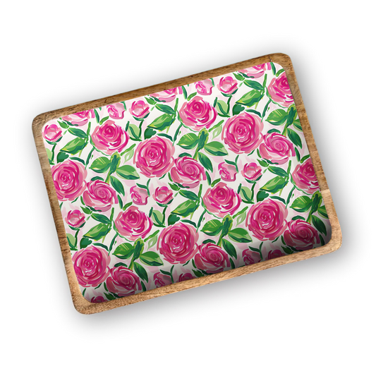 Roses 13'X17" Decorative Tray