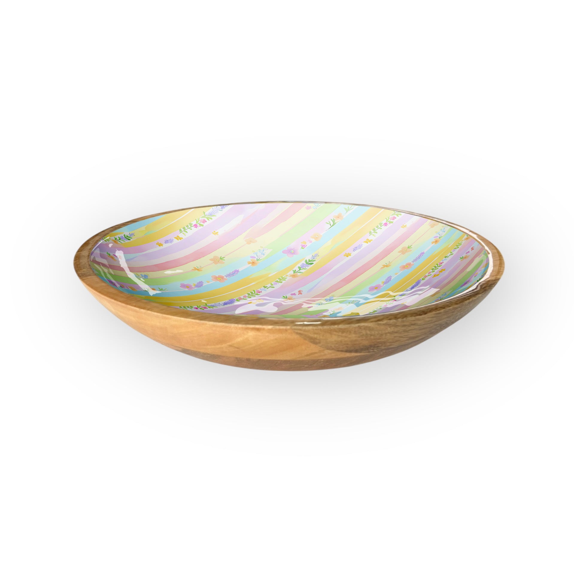 Spring Stripe 10" Shallow Bowl