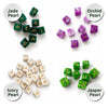 Pearlized Acrylic Mahjong Dice Set – Metallic Gold Numbering, Specialty Game Accessories