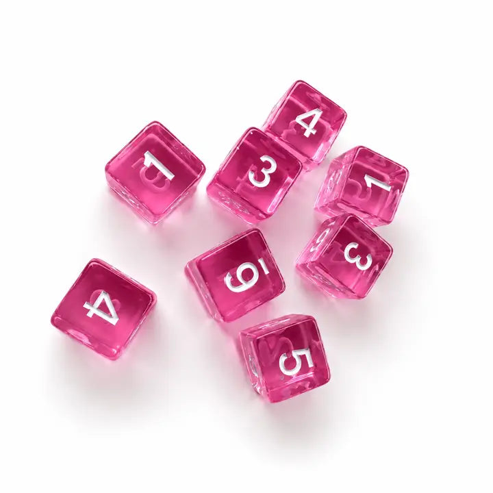 Specialty Mahjong Dice – Bright Translucent Acrylic (Set of 2)