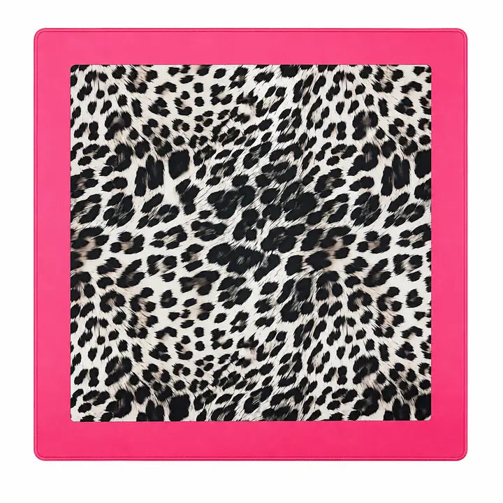 Palm Beach Pink Leopard 33" Mahjong Mat