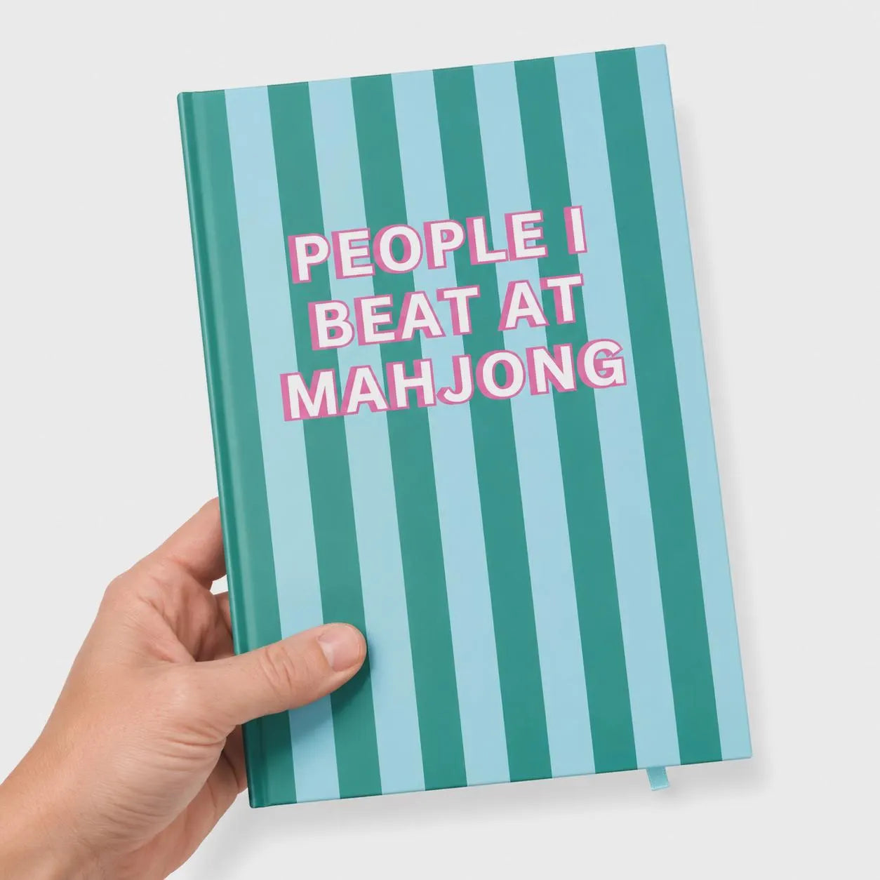 Mahjong Journal | Hardcover Blank Notebook for Mahjong Lovers | Preppy Mahj Gift